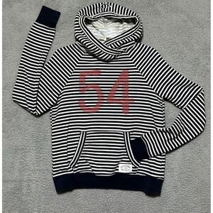 Abercrombie & Fitch Womens Small Vintage Y2K Blue And White Striped Hoodie #54